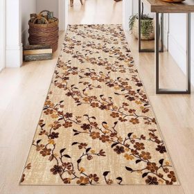   Futószőnyeg méterben Sakura cseresznyefa virágos Krém 80cm