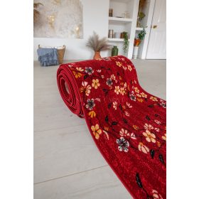   Futószőnyeg méterben Sakura cseresznyefa virágos Piros 80cm