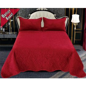   Firenze Bordó ágytakaró szett 3db-os 220x240cm / 54x75cm párna huzat 2db