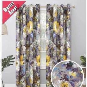   French Love Kész Dekor Sötétítő függöny Pastel Lila Sárga 140x275cm