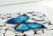  Pillangós 3d kék fürdőszoba szőnyeg 60x100cm