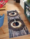 Gordon Konyhai szőnyeg 60x180cm Barna kávés szemcsés