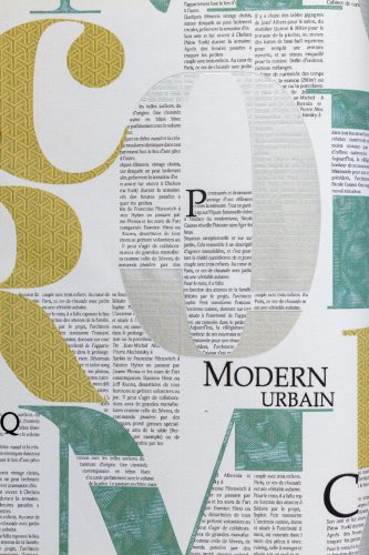 Nílus Luxury yellow newspaper tapéta  53cm  x 10 méter 