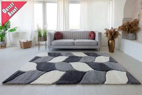 Industrial Powder Shaggy 3069 (Grey) vajpuha futószőnyeg 60x220cm Szürke