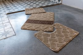 Fürdőszoba szőnyeg Greg Capraz 3 részes Teljes Inka barna bézs