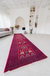 Kézi csomózású perzsa szőnyeg Beluc irán 388x100cm