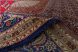 Kézi csomózású perzsa Tebriz bézs kék bordó szőnyeg 379x296cm