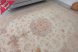 Kézi csomózású perzsa EXKLUZÍV selyem kontural Tebriz krémes puder szőnyeg 300x200cm