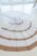   Kész függöny Jacquard fehér alapon barna csíkos 300x150cm  
