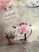  Jardin kész Viaszos asztalterítő vintage szürke virágos 100x140cm