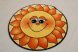     Gyerek szőnyeg Napocska kerek narancssárga 67cm
