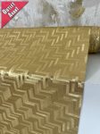  Luxury Viaszos vászon asztalterítő Arany 140cm széles