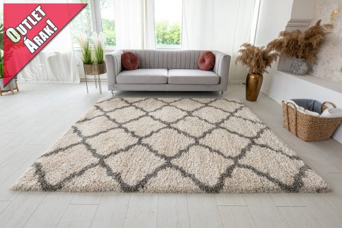                            Luxus Suba 5cm berber oriental krém szürke 200x300cm  OUTLET ÁRAK