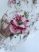 Lynette Vintage Rózsa zöld virágos Kész függöny hímzett 400x150cm