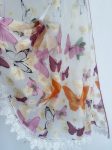   Lynette Vintage színes pillangós Kész függöny hímzett 400x150cm