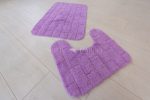                  Mandalay India pamut lila fürdőszoba szőnyeg  2 részes 50x80cm