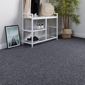 Monaco Hurkolt padlószőnyeg 400cm széles tekercs Antracit