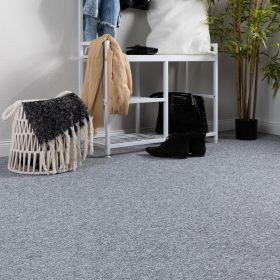 Monaco Hurkolt padlószőnyeg 400cm széles tekercs Szürke