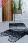   Nordic style Fürdőszoba szőnyeg 2 részes gray black modern 60x100cm