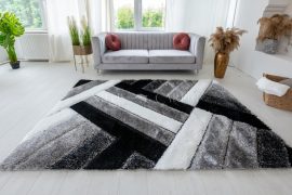 Pure Luxury 3d Madrid Gray white szőnyeg 200x290cm