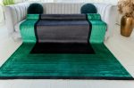            Pera Art Green Black modern szőnyeg 200x290cm