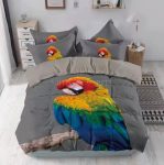 Papagáj ágynemű garnitura 7 részes szürke