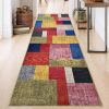 Futószőnyeg Patchwork Piros 80cm széles méteráru