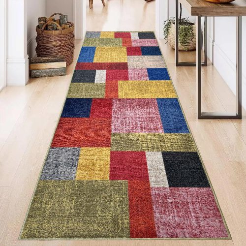  Futószőnyeg Patchwork Piros 67cm széles méteráru