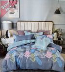   Scarlett szürke színes páfrány virágok ágynemű garnitura 7 részes