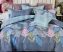 Scarlett szürke színes páfrány virágok ágynemű garnitura 7 részes