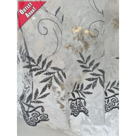   Exkluzív Barok Velence Kész függöny törtfehér szürke  400x150cm
