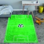  Gyerek szőnyeg zöld focipályás 130x180cm  