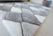 California 3D Luxury 420 (Gray-White) 5cm Shaggy szőnyeg 160x220cm Szürke