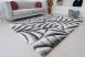 California 3D Luxury 502 (White-Gray) hullámos 5cm Shaggy szőnyeg 120x170cm Szürke