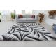 California 3D Luxury 502 (White-Gray) hullámos 5cm Shaggy futószőnyeg 60x220cm Szürke