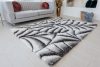 California 3D Luxury 502 (White-Gray) hullámos 5cm Shaggy futószőnyeg 60x220cm Szürke