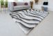 California 3D Luxury 503 (White-Gray) hullámos 5cm Shaggy szőnyeg 80x150cm Szürke