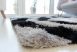 California 3D Luxury 324 (Gray-Black) 5cm Shaggy szőnyeg 60x110cm Szürke-Fekete