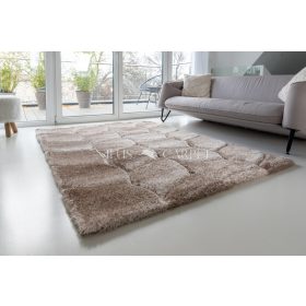   California 3D Luxury 481 (Vizon-Brown) 5cm Shaggy szőnyeg 160x220cm Bézs-Barna-Krém