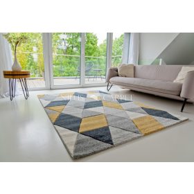   Charlotte 8797 (Yellow-Gray) futószőnyeg 80x250cm Sárga-Szürke