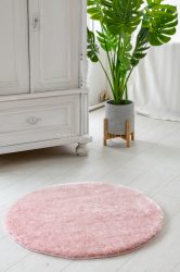 Crystal Luxury Shaggy (Pink) szőnyeg csúszásgátlóval kerek 67cm Rózsaszín
