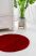 Crystal Luxury Shaggy (Red) szőnyeg csúszásgátlóval kerek 80cm Bordó