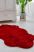 Crystal Luxury Shaggy (Red) szőnyeg csúszásgátlóval amorf 80x150cm Bordó