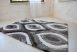 Elvira 3d Shaggy szőnyeg 0625 black-gray (fekete-szürke) 60x110cm