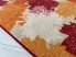 Toscana Tavaszi levelek gumis aljú belépő szőnyeg 50x80cm Narancs