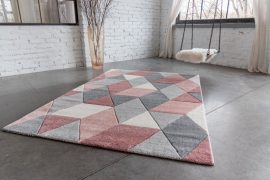 Elit Rombusz mintás (puder-gray) szőnyeg 80x150cm Púder-Szürke