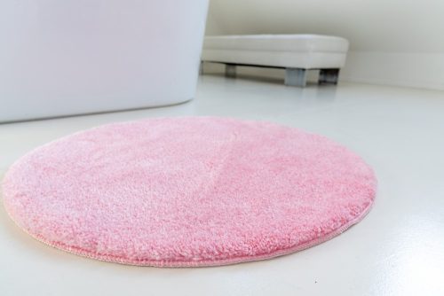 Powder vajpuha pink kerek szőnyeg 80cm