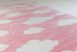          Gyerek szőnyeg 1002 pink (rózsaszín) felhő mintás 130x190cm 
