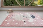   Gyerek szőnyeg bárány mintás pink (rózsaszín) 100x150cm