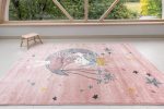   Gyerek szőnyeg balerina mintás pink (rózsaszín) 100x150cm